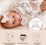 40% off Nappy & Wipes Subscriptions + Delivery @ Luvme Eco