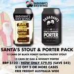 24 Can Black Forest Gateau Pastry Stout and Oak & Whiskey Porter Pack - $79.95 (RRP $122) Delivered @ Dad & Dave's Brewing