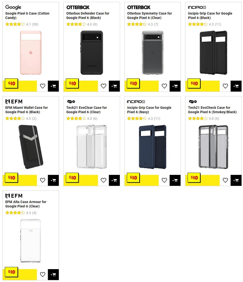 Otterbox, Incipio, Tech21 Cases for Google Pixel 6 10 Each + Delivery