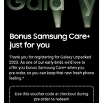Samsung Care Plus Code