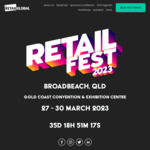 [QLD] Retail Fest Standard Retailer Pass $1330 (Was $1495) @ Retail Global