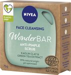 NIVEA WonderBAR Anti-Pimple Face Scrub 75g $2.70 ($2.43 S&S) Min Qty 2 + Delivery ($0 Prime/ $39 Spend) @ Amazon AU