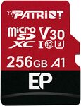 Patriot EP A1 MicroSD Card SDXC 256GB $22.95 + Delivery ($0 with Prime/ $39 Spend) @ Amazon AU