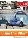 Zodiac MX8 Pool Cleaner $713.95 Delivered ($50 off) from Pool & Spa Warehouse