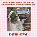 Win an Owl & Hare Hollow Bom Kit + More Valued over $400 from Homespun Magazine