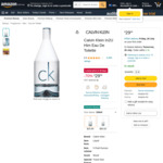[Backorder] Calvin Klein In2U Him Eau De Toilette 150ml $29.99 + Delivery ($0 with Prime/ $39 Spend) @ Amazon AU