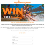 Win 1 of 5 $1000 Ingenia Holiday Parks Gift Cards from Ingenia Holiday Parks