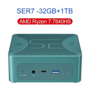Beelink SER7 Mini PC - AMD Ryzen 7 7840HS (up to 5.1GHz, 8C/16T