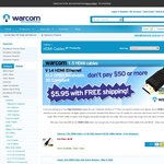 Warcom 1.5m HDMI V1.4 3D, Cable Free Shipping + (Bag of Lollies with CC or DD Payment) $5.95