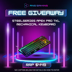 Win a SteelSeries Apex Pro TKL RGB Gaming Mechanical Keyboard from RNG Gaming Australia