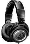 Audio Technica ATHM50 Studio Monitor Headphones, with Coiled Cable US $112.59 Delivered