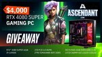 Win a $4,000 RTX 4080 Super Gaming PC from Ascendant & Vast