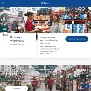 Collect 10 Flybuys Points Per $1 Spent on Bunnings Gift Cards (Max 2000 Points) @ Flybuys (Activation Required)