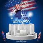Win 1 of 10 Five Ounce American Flag Silver Bars from Investor Crate