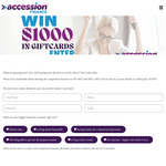 Win $1,000 in Visa or Mastercard Gift Cards from Accession Finance