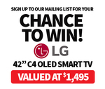 Win a LG 42" C4 OLED Smart TV Worth $1,495 from Videopro