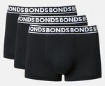 Bonds Men's Cotton Stretch Trunks 3-Pack - Black/White $14.99 + Delivery (Free Delivery with OnePass) @ Catch