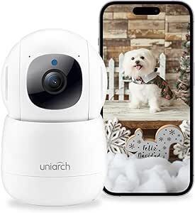 $28.78 for Uniarch Indoor Security Camera Pan/Tilt 1080P, Uho-S1,360 Degree Home Camera with App, Night Vision, Smart Motion etc
