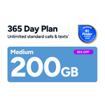 Kogan Mobile Prepaid 365-Day Plan Medium 200GB $139, Extra Large 500GB $199 @ Kogan