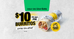 $10 Burritos + Fees ($0 Pickup) @ Guzman Y Gomez via Uber Eats (Delivery & Fees Apply)