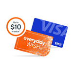 Buy Select Gift Card with Visa Card, Get 5% Back (Max $10) on Everyday WISH eGift Card @ Everyday Mobile (Customers Only)