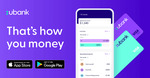 $100 (Was $30) for Referrer & Referee for New Signups (5 Eligible Purchases in 30 Days Required) @ ubank