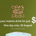 [NSW] Matcha Series Drinks for $2 @ Sweet Lu, Sydney Chinatown
