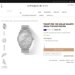 Tissot PRC 100 Solar Quartz 39mm $564.40 Delivered @ Linda & Co