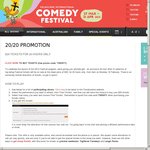 Melbourne International Comedy Festival - $20 Tickets