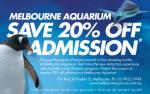 Save 20% Melbourne Aquarium