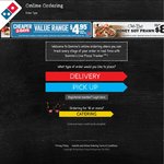Domino's Pizza Any 3 Pizzas+Garlic Bread+1.25L Coke $19.95 Pick Up