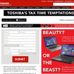 Free Toshiba 32GB Mini USB When Requesting a Quote