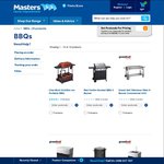 BBQ clearance @ Masters. From $62.10 (Save $75.90) to $2248.20 (Save $1250)