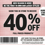 40% off Full Price Stuff at Rubi Shoes