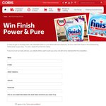 Win 1 of 100 Finish Power & Pure Dishwashing Tablet Packs from Coles (No FlyBuys Required)