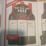 Buy 2 Get 1 Free - Selected Penfolds at Vintage Cellars and First Choice. Save up to $79.99