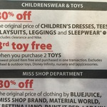 Buy 2 Toys and Get 1 Free (Includes LEGO) @ Myer