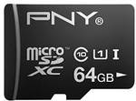 PNY Turbo Performance 64GB High Speed MicroSDXC Class 10 UHS-1 Up to 90MB/sec US$30.04 Delivered