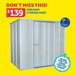$139 Garden Shed @ Masters Home Improvement Instore Only