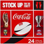 Coke 375ml Cans 24 Pack $13.75 (57c/Can) @ Coles