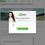 Spring Travel Writing, $300 to Winning Short Story from Cupo Nation