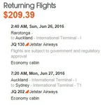 Sydney to Rarotonga $413.23 Return on Jetstar