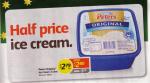Half Price Peters 2L Ice Cream and other products at Coles (NSW, VIC, QLD, SA)