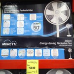 MORETTI 35cm Energy-Saving Pedestal Fan with Remote Control for $50 @ Bunnings [Caroline Spring, VIC]