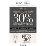 Decjuba 30% off Everything (Exclude Some Styles). Free Shipping on Orders over $150