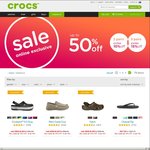 Up to 50 % off on Selected Items Including 20% off with Email Sub. +Free Shipping @Crocs
