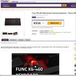 Func KB-460 Mechanical Gaming Keyboard - Cherry MX Red - $79 + Delivery @ Mwave