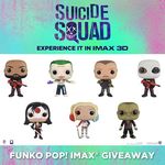 Win IMAX double pass to Suicide Squad and a set of 7 Funko Pop Heroes (Melbourne only)