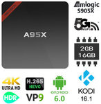 Nexbox A95X Amlogic S905X - 2GB/16GB, Android 6.0, Dual Band Wi-Fi, Bluetooth, 4K - US$31.99 (~AU$42.43) Shipped @ BangGood