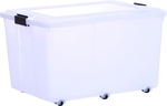Montgomery 100L Clear Storage Container $12, Heavy Duty 60L $10, 100L $16.44, Click 40cm Pedestal Fan $11.80 @ Bunnings